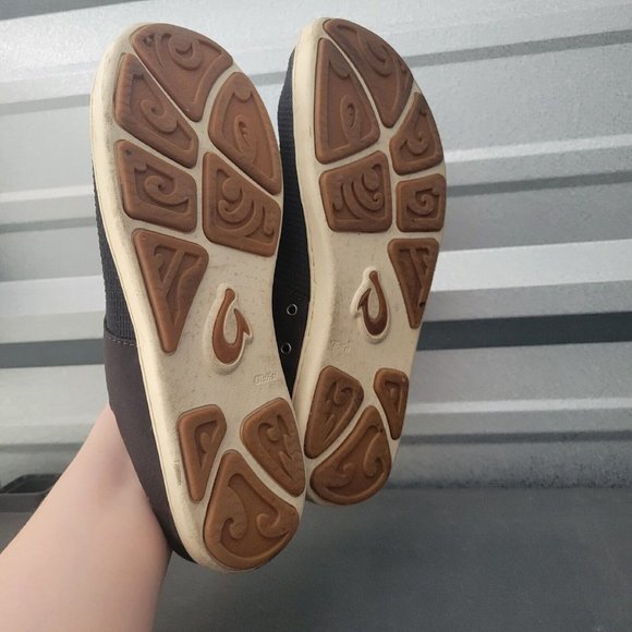 Olukai Nohea Moku Black Mesh Slip On Bungee Lace Shoes Men's Size 10.5 - Picture 6 of 6